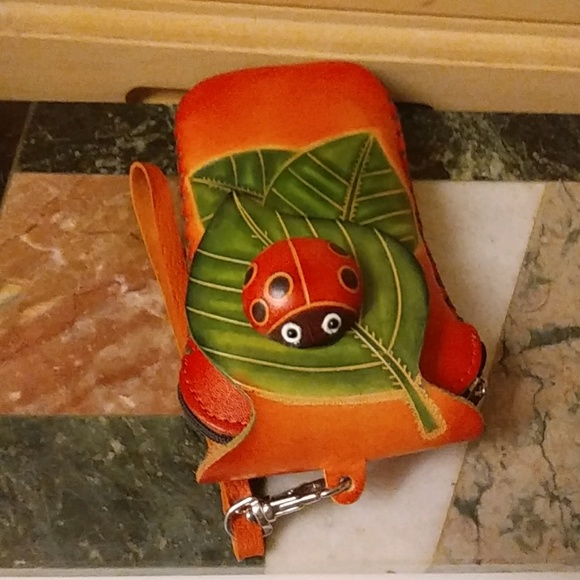 Accessories - Leather Ladybug Holder